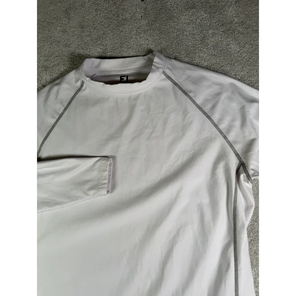 FootJoy FJ Thermal Base Layer Shirt Men's XL White Pullover Long Sleeve Stretch